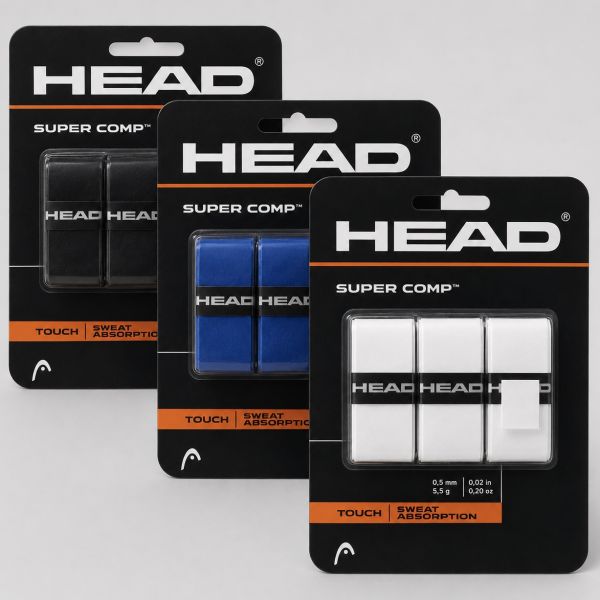 Head Super Comp Tennis Overgrips x 3 285088