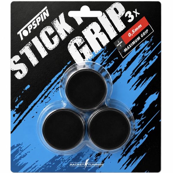 Topspin Sticky Tennis Overgrips - 0.50mm x 3 TOSGO3B
