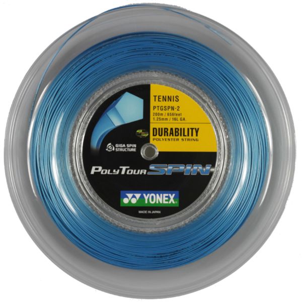 Yonex Poly Tour Spin String (1.25mm)-pleksimo