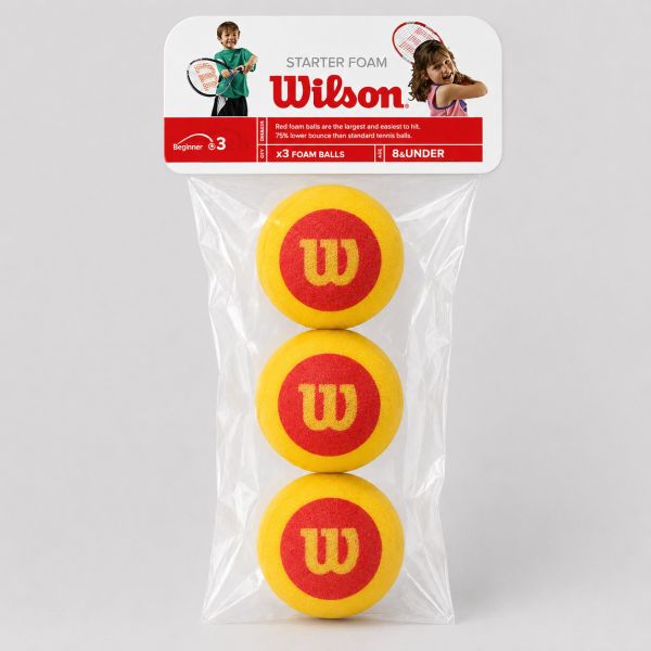 Wilson Starter Foam Junior Tennis Balls x 3 WRZ258900